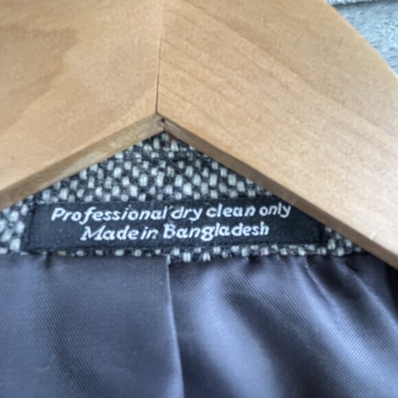 Deansgate Blazer Mens 42 Regular Gray Lambs Wool Sport Coat Jacket Tweed Lined - Picture 13 of 16